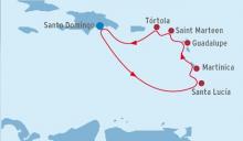 Itinerario del crucero estela del caribe