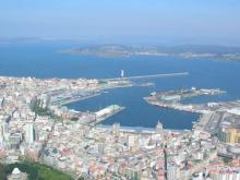 IMagen aérea del puerto de A Coruña