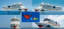 Imagen de algunos buques de Aida Cruceros