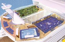 Imagen de la popa del barco Allure of the seas