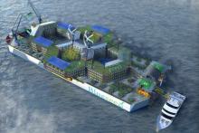 Blueseed: un proyecto innovador Imagen de un boceto Blueseed