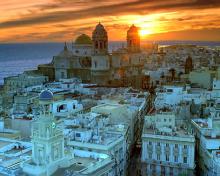 Imagen del amanecer en Cádiz