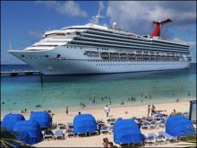 Imagen de un buque de Carnival en la Republica Dominicana