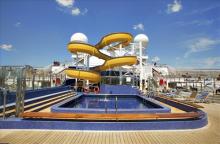 Cubierta exterior del Costa Fortuna