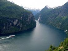 Imagen del fiordo de Geiranger