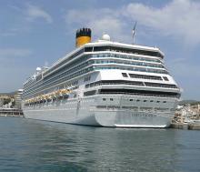 Imagen de la popa del Costa Pacífica