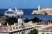 El Gemini Happy Cruises entrando por la Habana