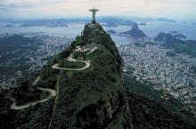 Imagen del Cristo Redentor y la panorámica de Rio