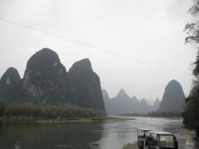 Fotos del paisaje del rio Li