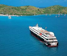 Imagen del Le Levant frente a la costa de CUba