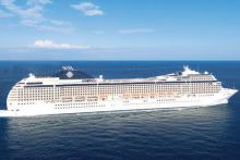 Imagen de la eslora del MSC Magnifica