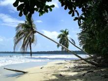 Crucero por el caribe en velero Foto de una playa de Puerto Limon