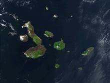 Foto aérea de las islas galápagos