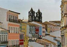Imagen de las casas típicas de Salvador de Bahia