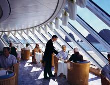 Imagen de uno de los restaurantes Crystal Cruises