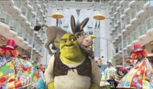 Shrek en el interior del Oasis of the seas