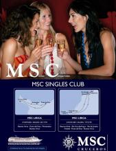 Cartel de los dos cruceros singles MSC
