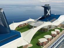 Imagen virtual de la cubierta del celebrity Silhouette