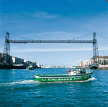 Foto de la entrada al puert de Getxo