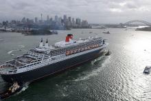 Imagen del Queen Mary 2 entrando por Sydney