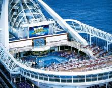 El Ruby y Emerald Princess – Dos cruceros de mucho lujo Foto de la cubierta del Ruby Princess