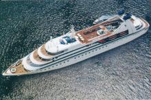 Seabourn Legend Vista aérea del Seabourn Legend