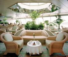 Fotografía de un salón del Crystal Cruises