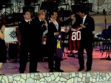 Inauguración del MSC SPlendida Joan Laporta y Demetrio Albertini
