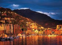 Imagen del puerto de Bergen