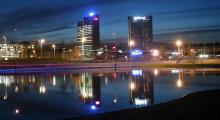 Excursión a Oslo con Grand Mistral de Iberocruceros Imagen de la ciudad de Oslo de noche