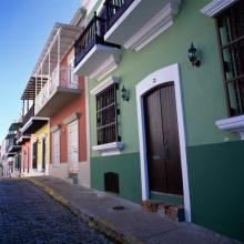 Imagen de algunas casas de San Juan de Puerto Rico