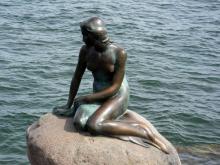Imagen de la famosa sirena de Copenhague