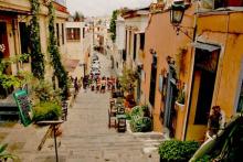 Imagen de una calle de Atenas
