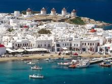 Foto panorámica de Mykonos