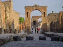 Foto de la actual ciudad de Pompeya
