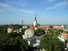 Imagen panoramica de la ciudad de Tallin