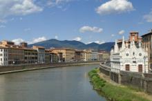 El tiber a su paso por Florencia