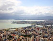 Foto de una playa de Florianopolis