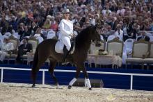 Imagen de un jinete en la ceremonia