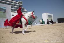 Imagen del espectáculo de caballos