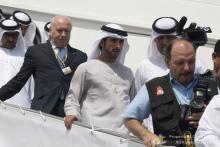 El principe de Dubai y el presidente de la compañía COsta Cruceros