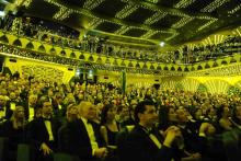 Escenario donde se llevó a cabo la inauguracion del MSC Magnifica