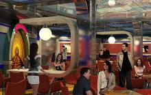 Fotos virtuales del interior del Oasis of the seas Zona de pub o bar