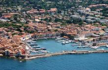 Foto panorámica de la Costa Azul de Saint Tropez