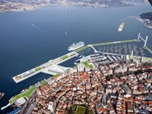 Foto aérea del puerto de Vigo