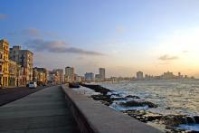 Fotografía del malecon de La Habana