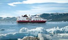 Hurtigruten: Crucero hacía la Antártida Imagen del buque MS Fram por la Antartida
