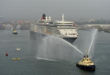 Imagen del Queen Elizabeth recién bautizado