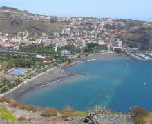 Imagen de una playa de la Gomera