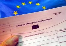 Imagen de visado Schengen Imagen de visado Schengen